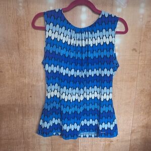 Calvin klein size medium blue sleeveless blouse